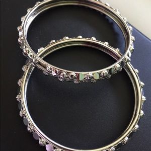 Silver bracelets from India